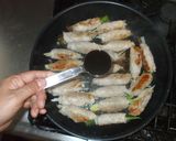 肉巻き♪簡単桃屋搾菜と豚肉でおつまみ　作り方11写真