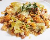 失敗しないパックご飯のレタスチャーハン作り方8写真