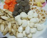 野菜だけの煮物(こんにゃくを加え)作り方2写真