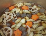 野菜だけの煮物(こんにゃくを加え)作り方3写真