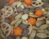 野菜だけの煮物(こんにゃくを加え)作り方5写真