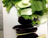 【お手軽】ナスとチンゲン菜のピリ辛炒め作り方1写真