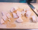 ヒリヒリ！こんにゃくとたけのこの炒め物作り方2写真