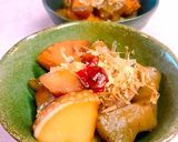 ヒリヒリ！こんにゃくとたけのこの炒め物作り方7写真