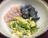 えび、貝柱、アボガドの春巻き作り方1写真