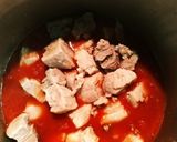 豚バラブロックとキャベツのトマト煮込み作り方3写真
