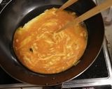 ほうれん草　卵　ソーセージのポパイ炒め作り方3写真
