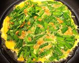 お好み焼き感覚♪ニラ玉納豆焼き作り方4写真