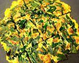 お好み焼き感覚♪ニラ玉納豆焼き作り方6写真
