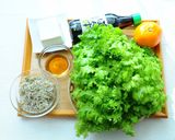 わさび菜とみかんとじゃこのポン酢サラダ作り方1写真