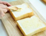 わさび菜と焼き肉のボリュームサンド作り方2写真