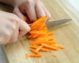 わさび菜と焼き肉のボリュームサンド作り方3写真