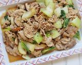 豚肉とチンゲン菜のオイスターソース炒め作り方5写真