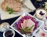 ザワークラウトとパン朝食 492kcal作り方6写真