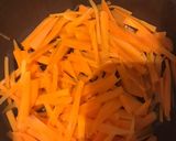 超簡単！セロリとにんじんのきんぴら作り方1写真
