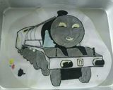 機関車トーマス ゴードン ケーキ作り方7写真