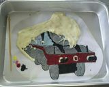 機関車トーマス ゴードン ケーキ作り方9写真