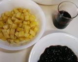炊飯器で楽々●HMで黒豆と薩摩芋のケーキ作り方1写真