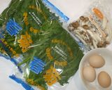 春菊しめじの卵とじ♪簡単向田邦子の手料理作り方1写真
