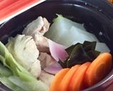水炊き風鍋 日本酒半合 434kcal作り方1写真
