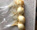 鬼すだれ又はお箸で塩麹味のお花のゆで卵作り方3写真