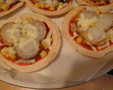 ボイルベビーホタテ煎餅ピザ作り方7写真