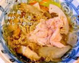 根菜煮物とお餅のカレーグラタン(^^)♡作り方2写真