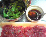 簡単☆牛肉＆しし唐のオイスターソース炒め作り方1写真