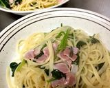 ほうれん草とベーコンのクリームパスタ作り方8写真