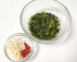 春の七草からすみパスタ作り方3写真