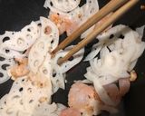 レンコン海老キノコのこっくり炒め作り方6写真