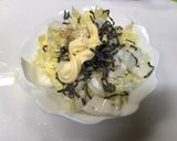 簡単　白菜と塩昆布のサラダ作り方1写真