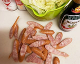 強火で炒めよ☆ウインナーとキャベツの炒め作り方1写真