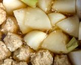 柚子風味☆蕪と鶏ひき肉団子の餡かけ煮作り方6写真