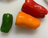 ひき肉とカラーピーマンの中華風チリ炒め作り方1写真