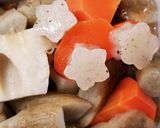 ☆クッキー型で抜いた♪花こんにゃく☆作り方4写真