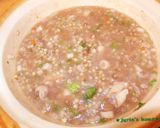 鶏鍋つゆで蕎麦の実 七草粥・雑炊作り方3写真
