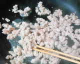 厚切り大根麺の鶏そぼろ味噌ソース炒めがけ作り方4写真