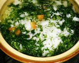 冷蔵庫にある野菜で作る七草粥作り方2写真