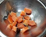 白菜と鮭のミルクスープ作り方1写真