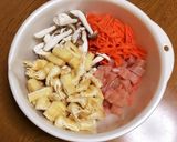 高菜と明太子の炊き込みご飯作り方1写真
