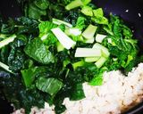 たくあんと青菜の炒り豆腐作り方6写真