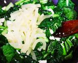 たくあんと青菜の炒り豆腐作り方7写真