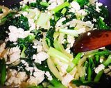 たくあんと青菜の炒り豆腐作り方8写真