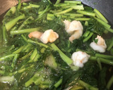 あったか!ほっこり!畑菜とエビの生姜あん作り方3写真