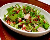 水菜とハムのパプリカ入り中華サラダ作り方4写真