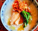 力餅入り鶏粥作り方16写真
