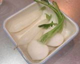 春の七草の和風ペペロンチーノ作り方4写真
