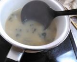 そうめんとわかめの味噌汁作り方2写真