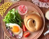 1月7日 朝食 ベーグル 471kcal作り方1写真